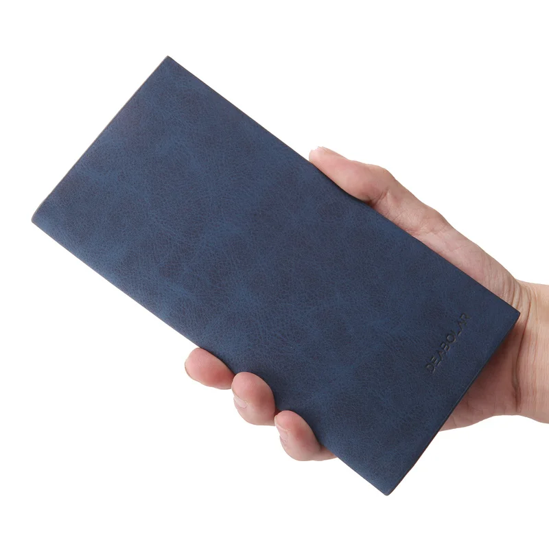 New retro fashion men's quality pu long section ultra-thin wallet leisure large capacity Zipper Multi-card Holder Cash Organizer New retro fashion men's quality pu long section ultra-thin wallet leisure large capacity Zipper Multi-card Holder Cash Organizer