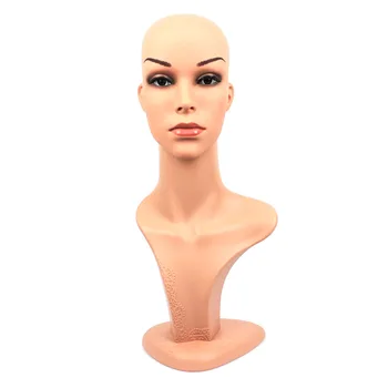 

High quality PE Realistic Female Mannequin Manikin Dummy Head For Hat & Sunglass & Jewelry& Wigs Display D5-IDA