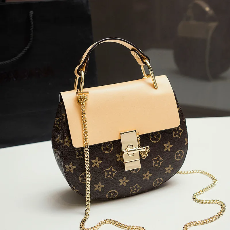

LANKOU Chain Shoulder Bags For Women 2019 Printing Small Mini Ladies Flap Bags Pu Leather Crossbody Bag Female Messenger Bag
