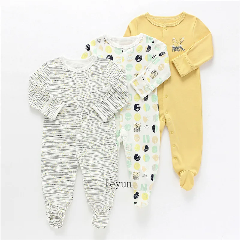 Bebê menina macacão recém-nascido sleepsuit flor bebê