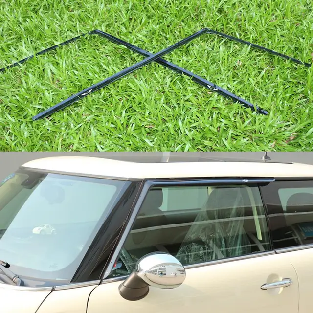 2 Pcs/Set Car Styling Awnings Shelters Rain Shield Window Visor For BMW MINI Cooper R56 R57 R53