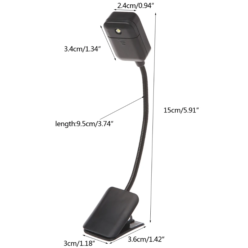 Для Kindle & Notebook Лампа для чтения Светодиодная лампа настольная мини гибкий