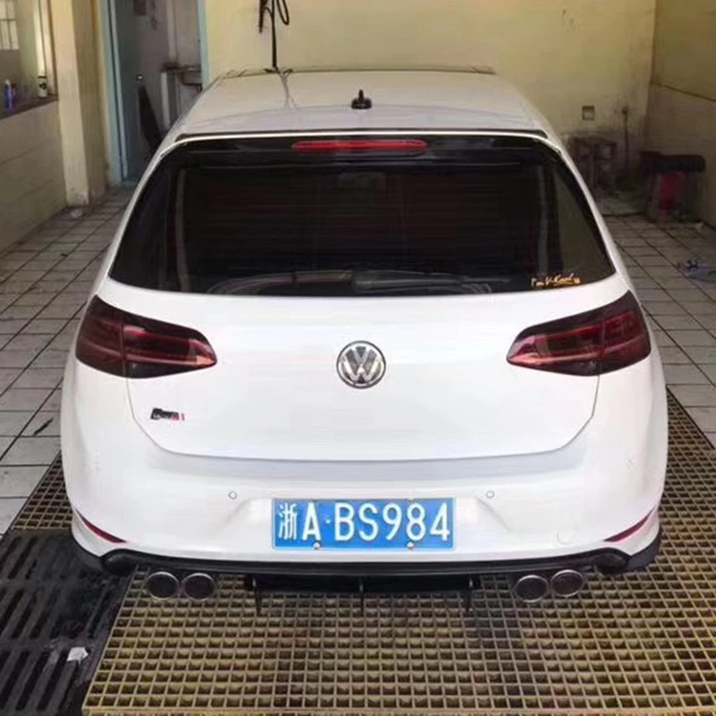 Для VW Golf 7/7,5 ABS задний бампер диффузор бампер для Volkswagen MK7 и 7,5 Rline и GTI средства ухода за кожей комплект бампер спойлер задней крышки задний спойлер