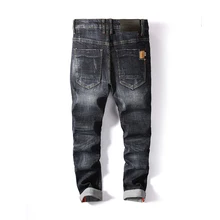 AIRGRACIAS мужские джинсы стиль мужские джинсы брендовая одежда Высокое качество Известные дизайнерские мужские джинсы байкерские джинсы Homme