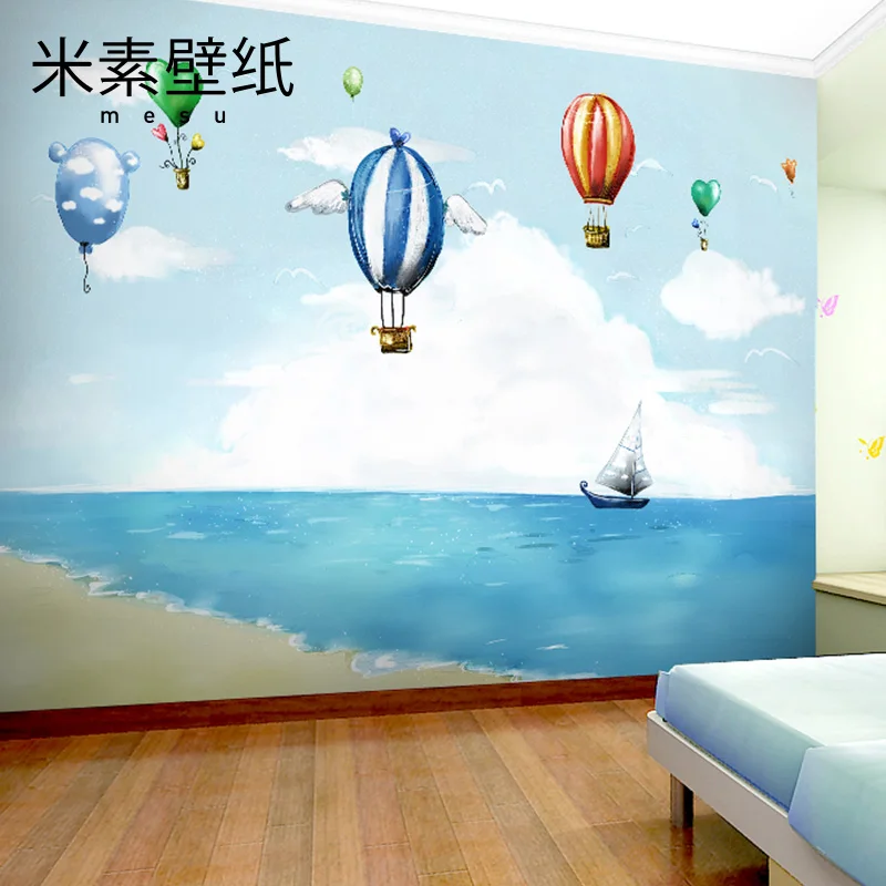 

2017 Promotion Sale De Parede Papier Peint Pintado T M 3d Sea View Mural Large Custom Cartoon Children's Room Wall Wallpaper