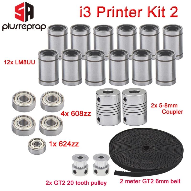 Poulie aluminium GT2 10mm 20 dents axe 8mm 3d print,cnc belt timing pulley