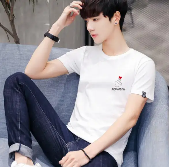 

Alharbi 7003 Reday stock 2019 Summer Summer Loose Thin Half Sleeve Letters Short Sleeve T-Shirt