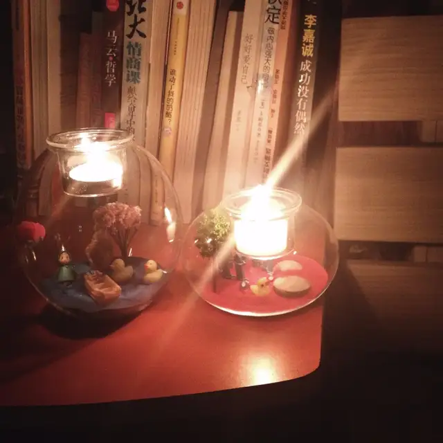 Benedizione Fai Da Te Candelieri Dono Di Amore Del Partito Congelato A Lume Di Candela Con Micro Paesaggio Vaso Cena Romantica Decorazione Di