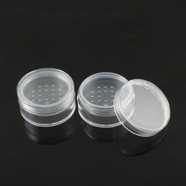 Buy 30 x 20ml Clear Powder Container Jar with Sifter Plastic Cosmetic Powder