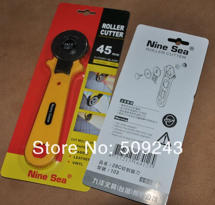 

New Rotary Cutter 45mm Fabric Paper Patchwork Leather Craft set Tailoring tool