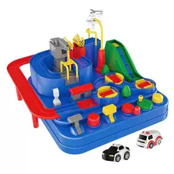 Новое приключение вагон руководство механические Комбинации инерции поезд Пластик обучающие игрушки для детей смешные игры, подарки