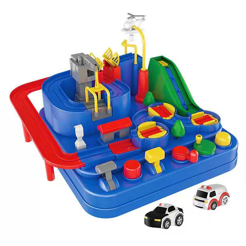 track race car adventure combination inertia train