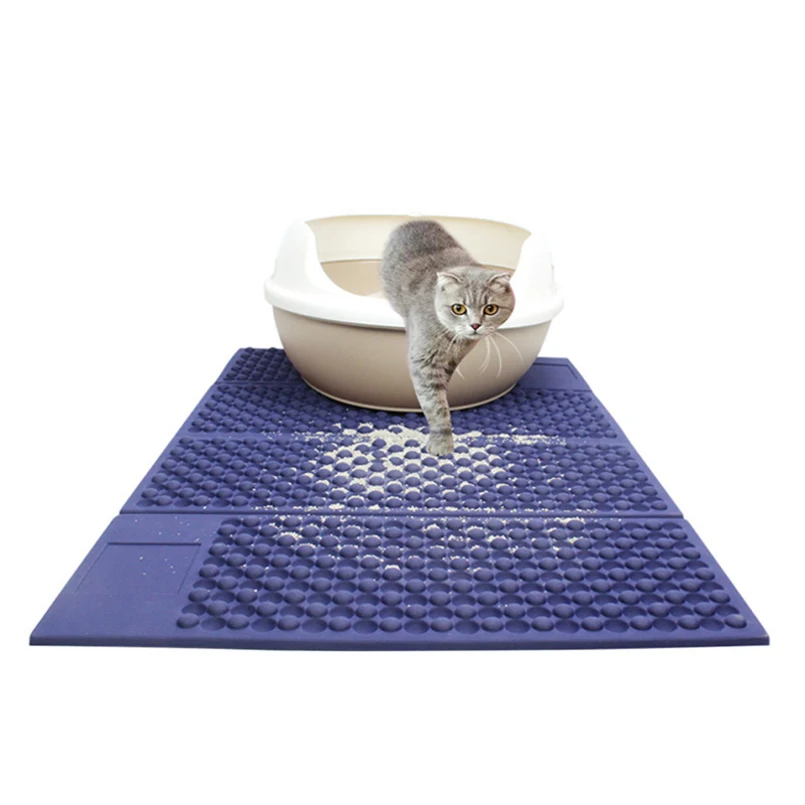 Waterproof Anti splash Cat Sand Basin Filter Mat EVA Bi Layer Cat