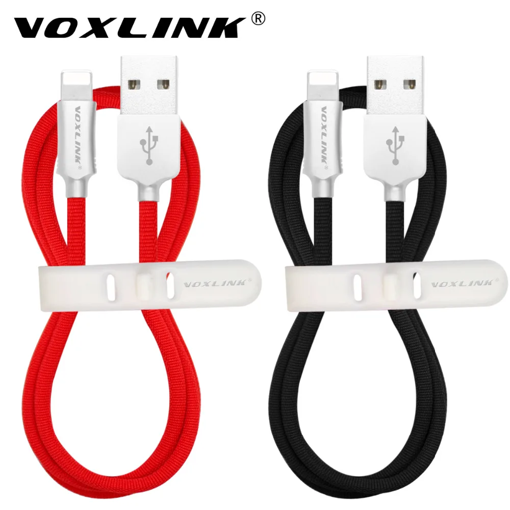 VOXLINK Nylon Braided USB Cable for iphone 8 Plus 1m/2m/3m Fast