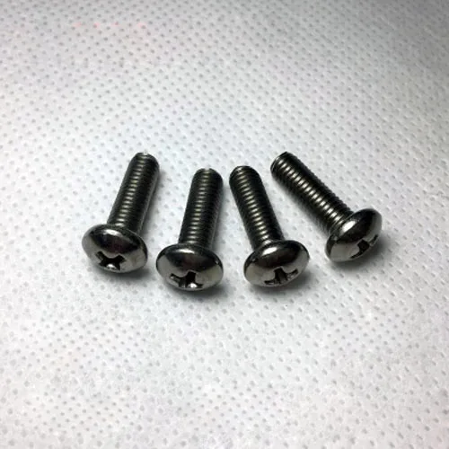 4Pcs M2 TA2 Titanium phillips Pan screws Round head screw cross Pure Ti machine bolts GB818 3mm-20mm Length | Обустройство дома