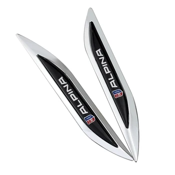 

Car Styling Metal Auto Emblem Badge Car Side Stickers For BMW Alpina b3 b5 b7 Xdrive E36 E49 E90 X1 X3 F10 F30 Z3 Z4 GT E46 E60