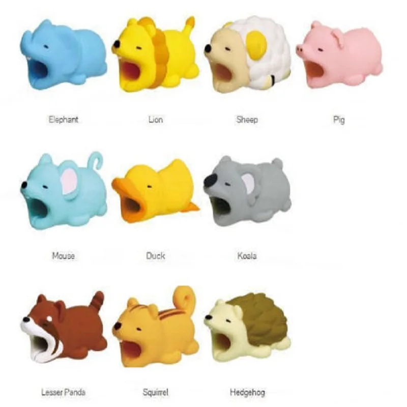 Сумка для телефона huawei P Smart Cute Animal Cable Protector USB Data Biter Saver Winder Mate 10 20 Lite p20 pro |