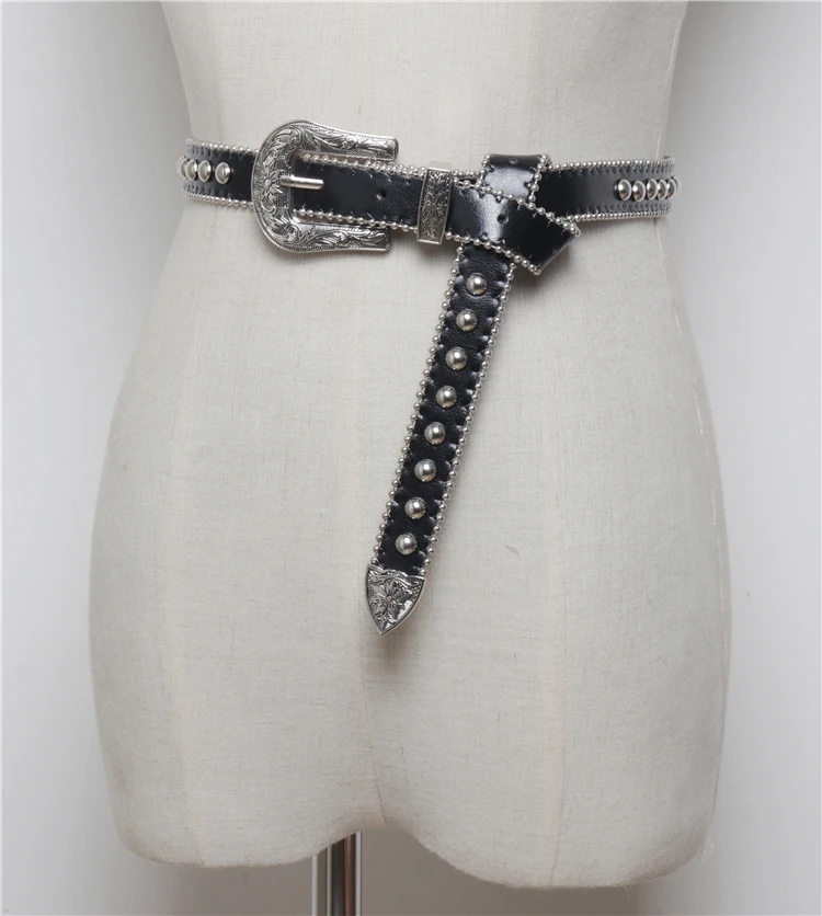 Утягивающие пояса поясные ремни из искусственной кожи с заклепками и шипами ремень женские уличные хип-хоп пряжка булавка джинсовое платье брюки панк-ремни