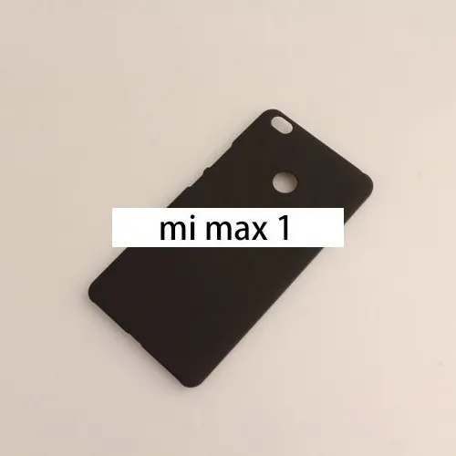 Для Xiaomi mi max 1 матовый простой красочный Модный Стильный чехол для телефона однотонная цветная крышка Жесткий чехол - Цвет: black