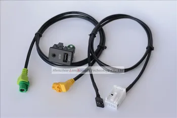 

RCD510 RCD310 RCD300 USB AUX Socket Adapter Interface with Cable for VW Passat CC Touran NEW Polo