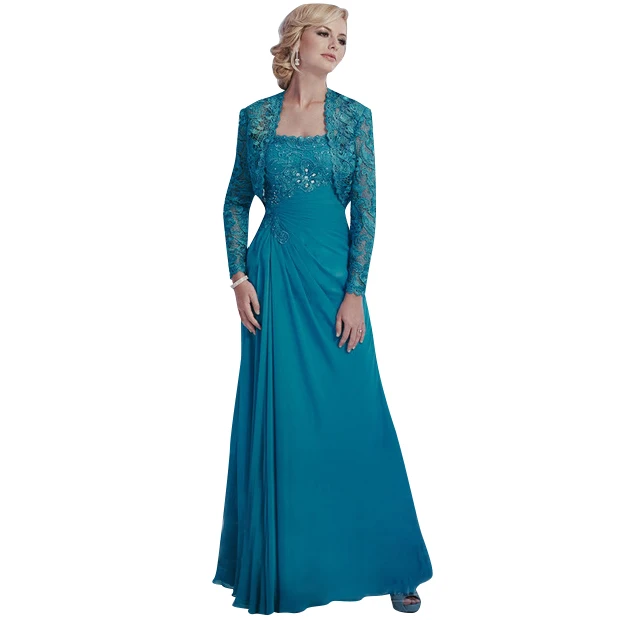 Turquoise Mother of Bride Dresses with Jackets