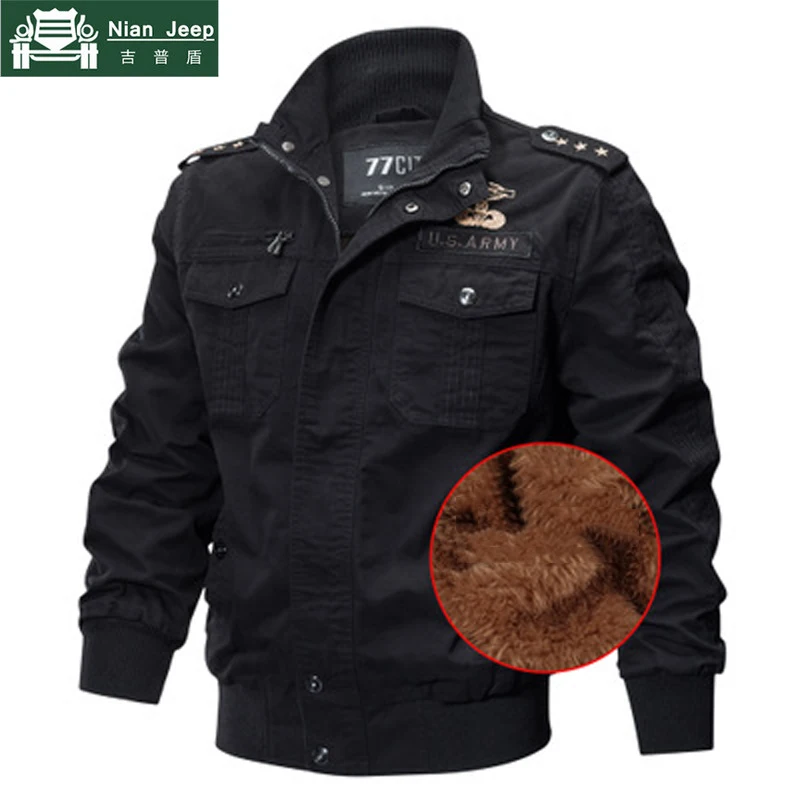 Thicken Wool Liner Military Jacket Men 2020 Winter Jaqueta Masculina Pilot Jacket Coat Army Men