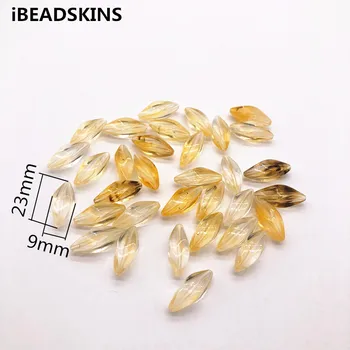 

New arrival light brown 23x9mm 440pcs clear Acrylic Twist shape beads for earrings accessories/Earring parts/ jewelry DIY