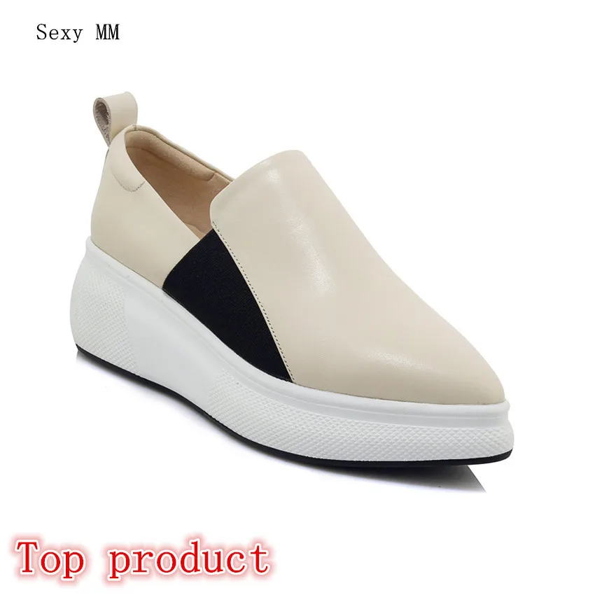 

Genuine Leather Campus Student Flat Platform Women Loafers Shoes Woman Slip-On Shoes Casual Skate Walking Flats High Quality