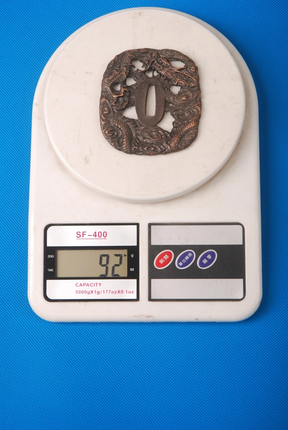 Изящный Дракон резной Сплав Tsuba фитинг для японских самурайский меч катана или