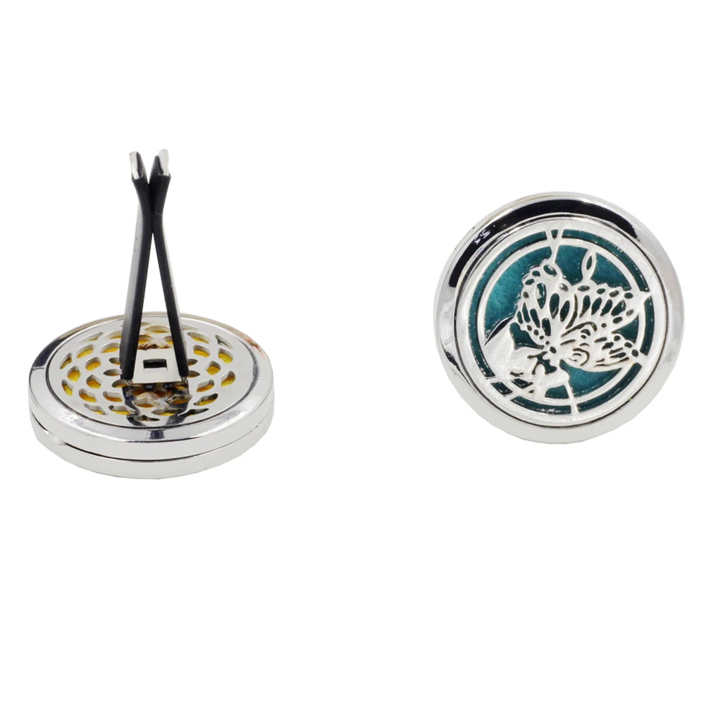 Car Fragrance Diffuser Vent Clip Air Freshener Perfume Clamp Aromatherapy Essential Oil with Refill Pad |