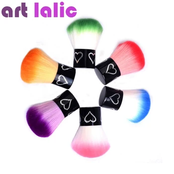 

Artlalic 1pc Colorful Nail Tools Brush for Manicure UV Gel Varnish Nail Art Dust Brush Cleaner Tools Makeup Brushes Random Color