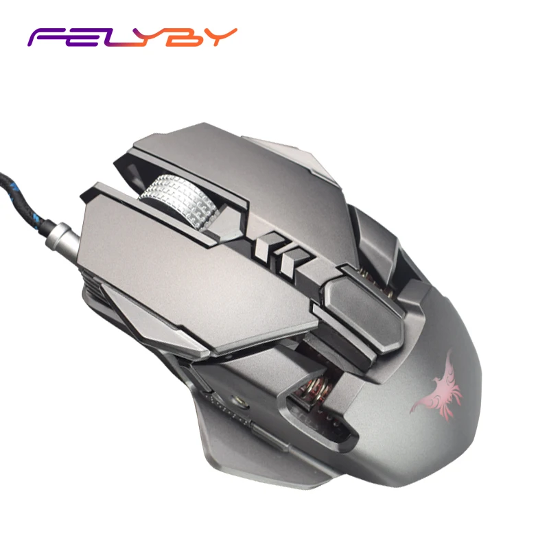 FELYBY бренд высокое качество Проводная профессиональная игровая мышь