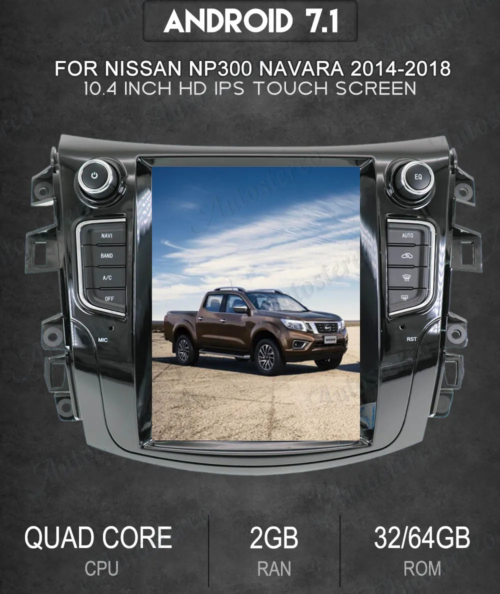 Top Tesla style Android9 Car GPS Navigation For NISSAN NP300 Navara 2014+ multimedia tape radio recorder head unit PAD No DVD player 11