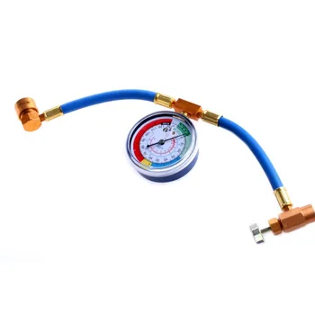 

R134a Recharge Measuring Hose Gauge Adapter A/C Refrigerant Charging Pipe Hot