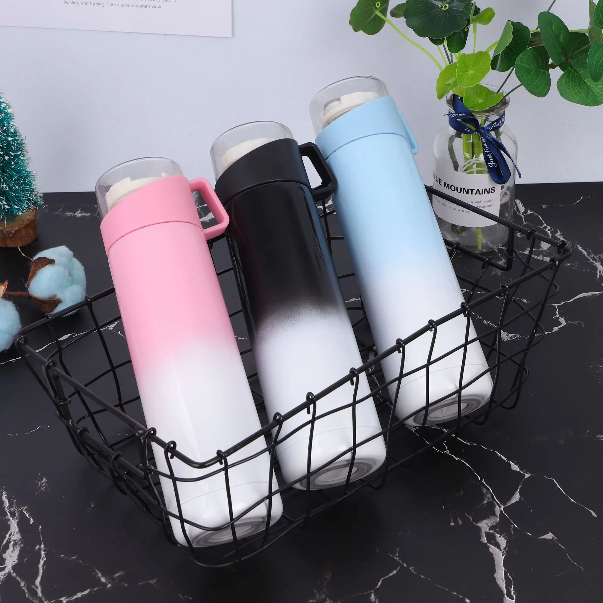 Двойная Стенка путешествия 304 нержавеющая сталь термос бутылка Bpa-free бутылка термос, кружка с L