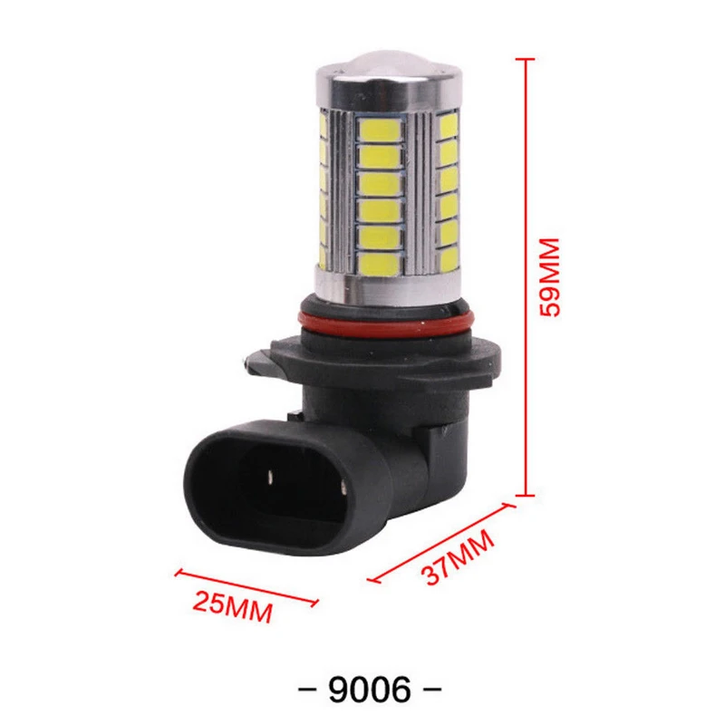 1pcs 9006 5630 33LED 12V High Brightness Car Fog Light Headlight Bulb White
