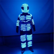 LED costume glow show uniforms stage clothes bar supplies