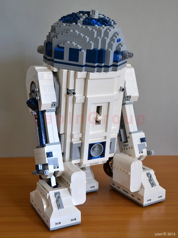 LP 05043 2127 шт. Новинка настоящий из "Звездных Войн", из серии "R2-D2 набор роботов из принт конструкторных блоков, Детские кубики LPed игрушки Клон
