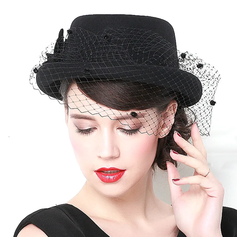 Buy High Quality Women Wool Flat Fedora Banquet