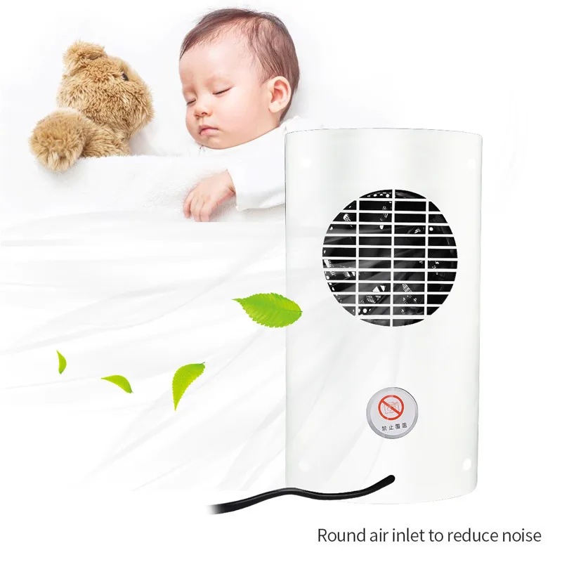 

Protable Mini Dual Use Cooling Fan Touch Screen Electric Heater Mini Desktop Heater Warm and Cool Air Blower for Office Home 45