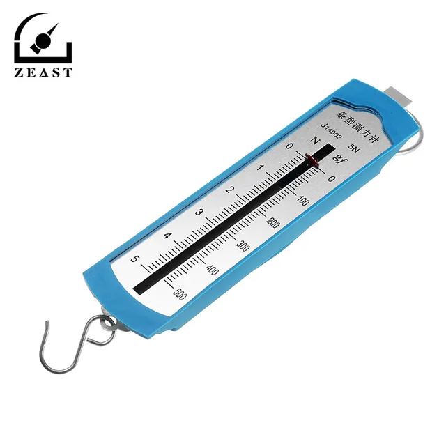 5N Spring loaded Thrust Meter Lab Dynomometer Springs Balance Newton Force Spring Scale Student