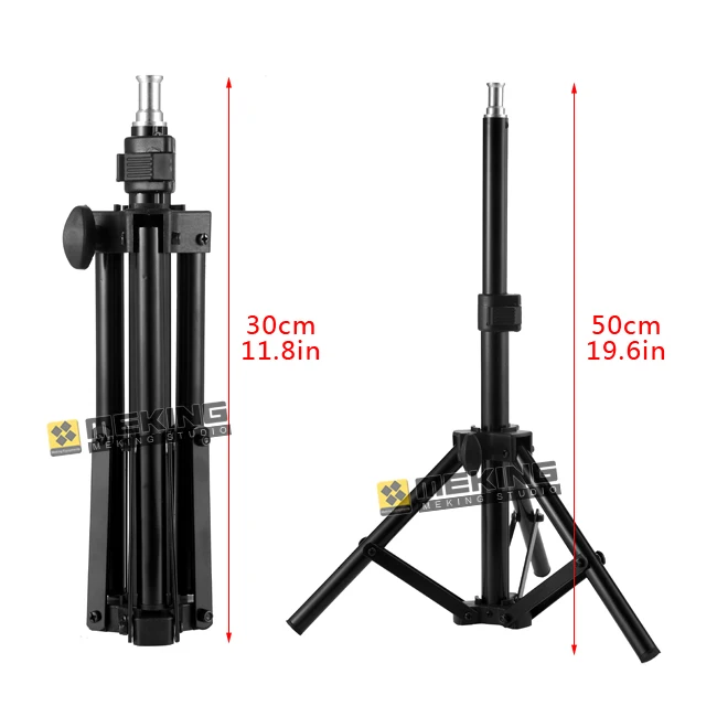 

50cm/20inch mini tripod Photography Photo Studio Light Stand with 1/4" screw for lighting support system tripod stand for Photo