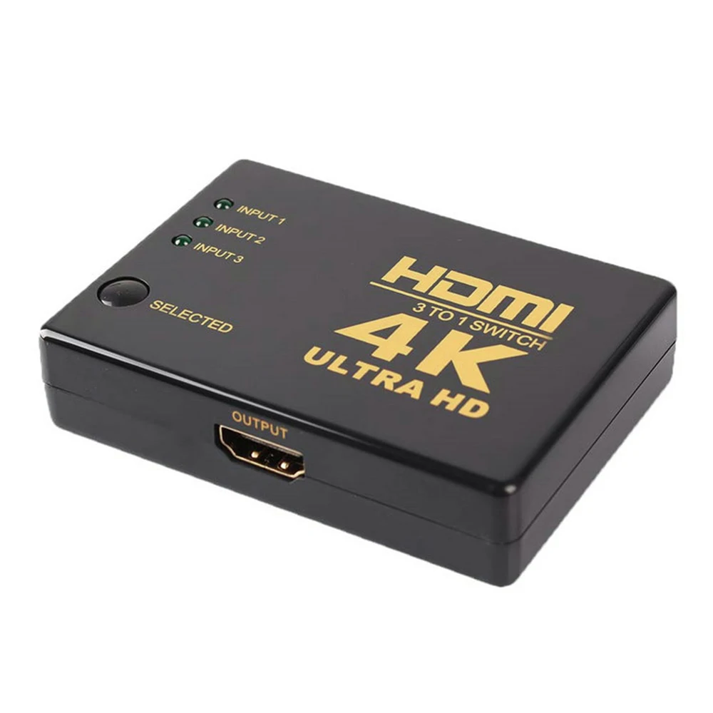 1080P 4K* 2K HD 3 порта выход HDMI переключатель сплиттер тв коммутатор коробка видео аудио адаптер для HD ТВ ПК Xbox PS3 PS4 DVD