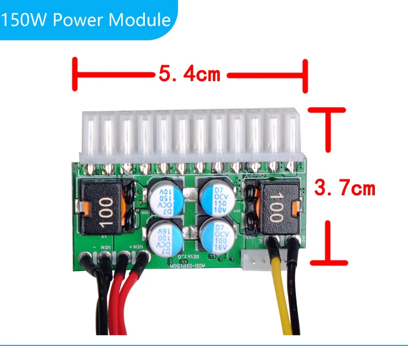 AC DC ATX الذروة PSU 12 V 150 W بيكو ATX التبديل مصدر التعدين 24pin اللوحة الأم مصغرة ITX DC إلى HTPC ATX PC امدادات الطاقة للكمبيوتر