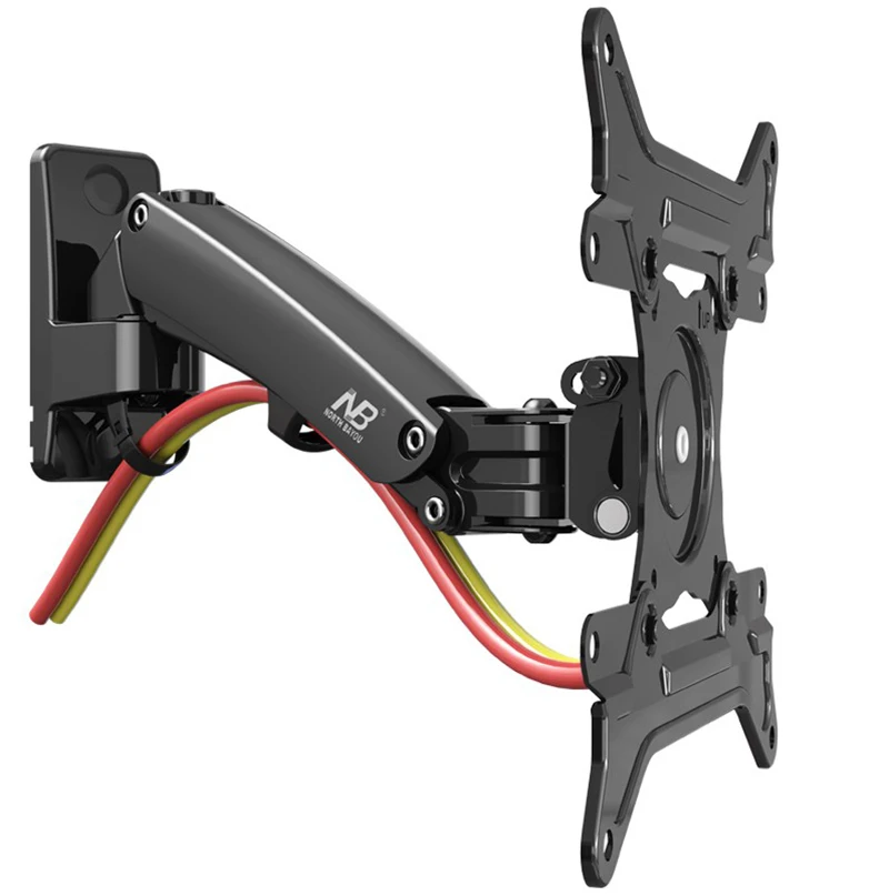 NB F200 газовая пружина 30-40 дюймов светодиодный настенный держатель для монитора для телевизора эргономичное крепление Макс. VESA 200*200 мм загрузка 5~ 10 кг серебро