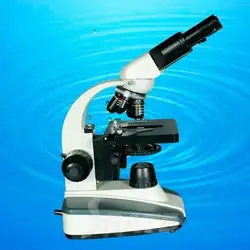 40x-1600x биологический двойной просмотр соединение бинокль Студенческий микроскоп со встроенной светодиодный лампой