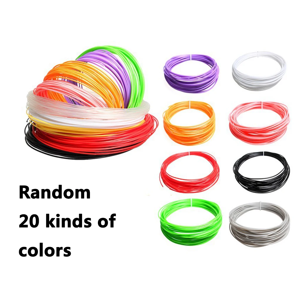 

100m 3D Printing Pen Consumables Stift Pla Filament DIY Design 3D Drawing Pen Pencil Line 20 color 1 Set 3D printed pen wire