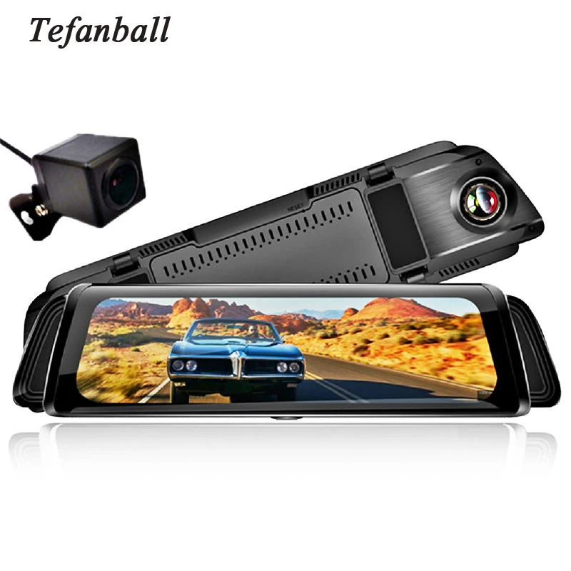 

Stream Media Car Recorder 10" Car DVR Camera Rear View Mirror FHD 1080P 170 Degree Wide-Angle Dash Cam Registrar