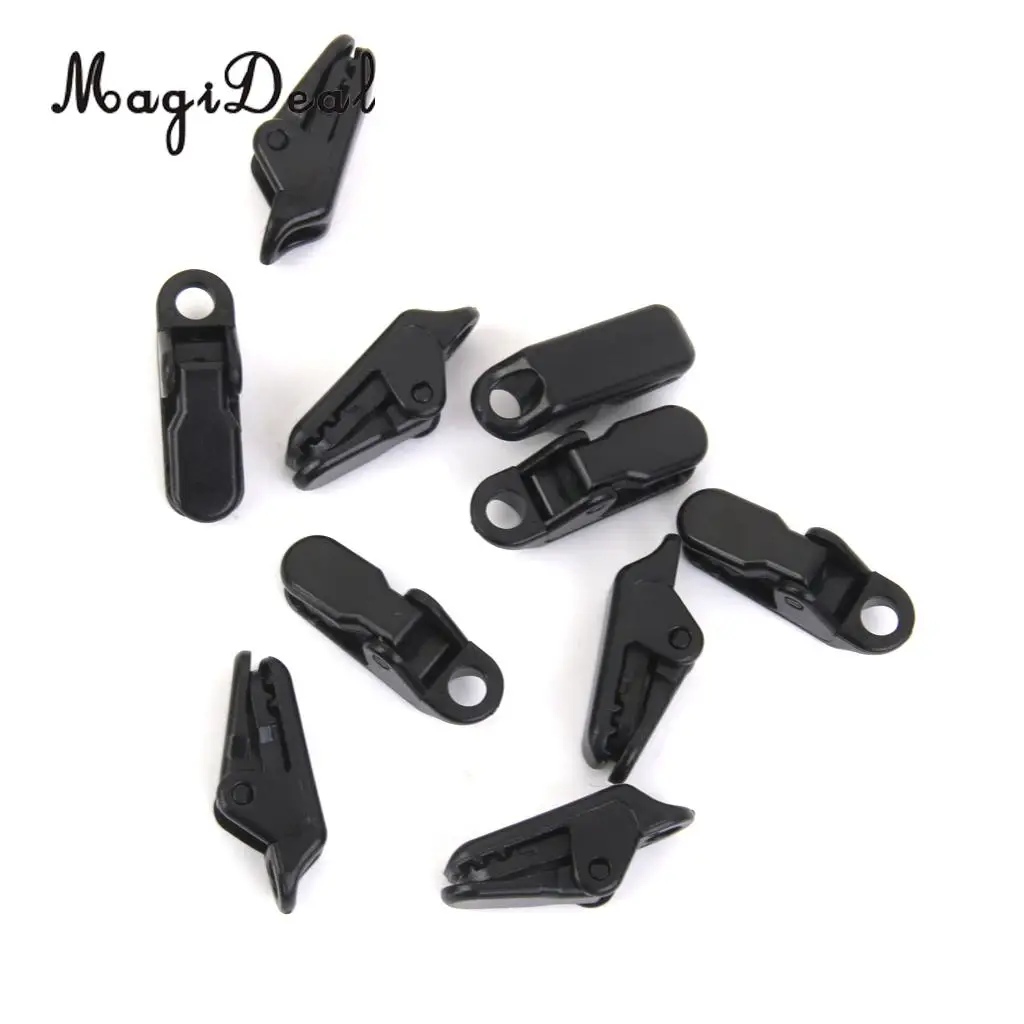 MagiDeal 10 x Awning Clamp Tarp Clips Snap Hangers Tent High Quality Camping Survival Tighten Tool for Camping Hiking Accessory