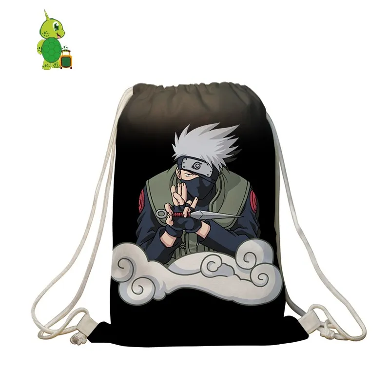 

Naruto Naruto Sasuke Akatsuki Women Men Backpack Teeangers Boys Girls Drawstring Bag School Backpack Softback Travel Bags